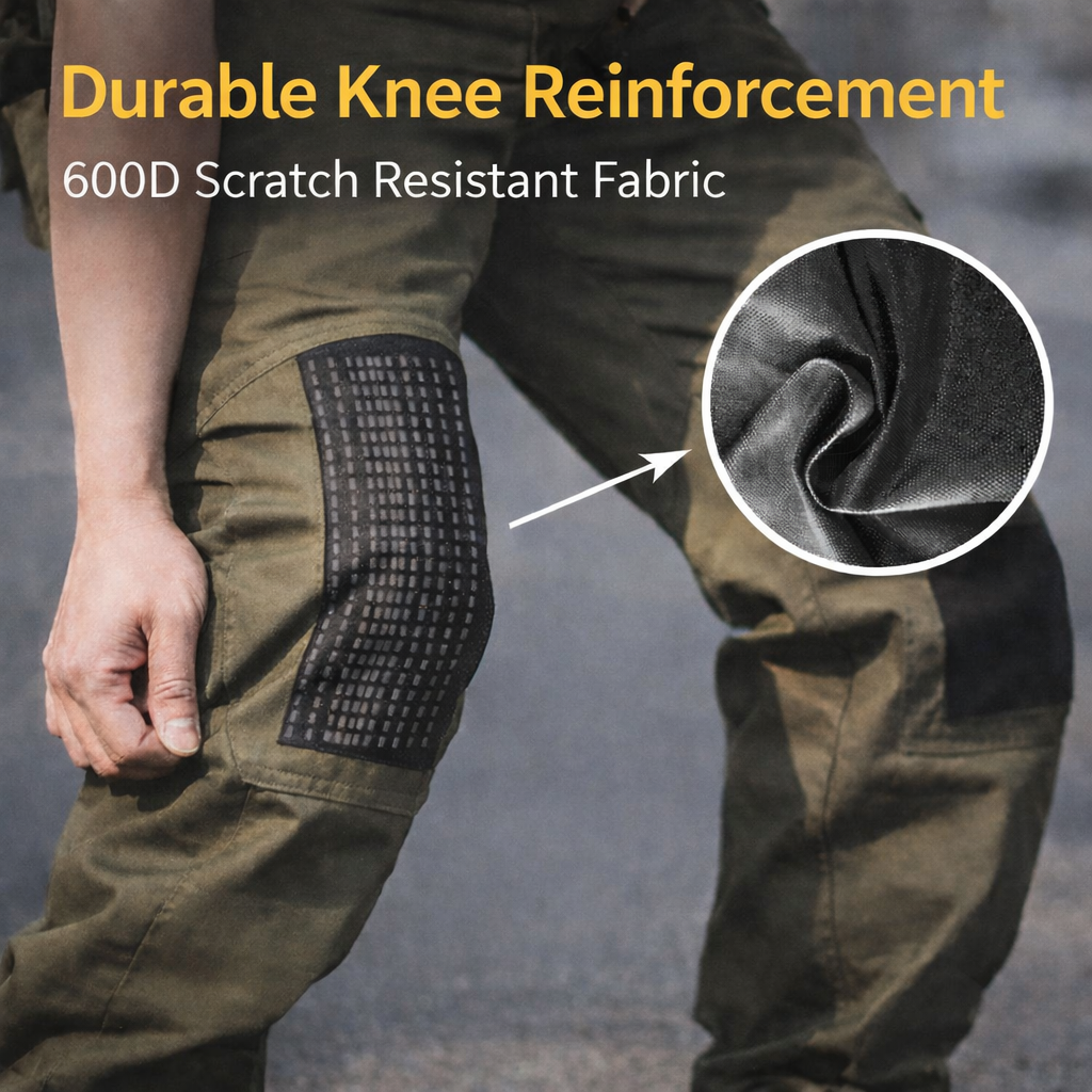 Men's Urban Cargo Pants Waterproof Ripstop Tactical Trousers