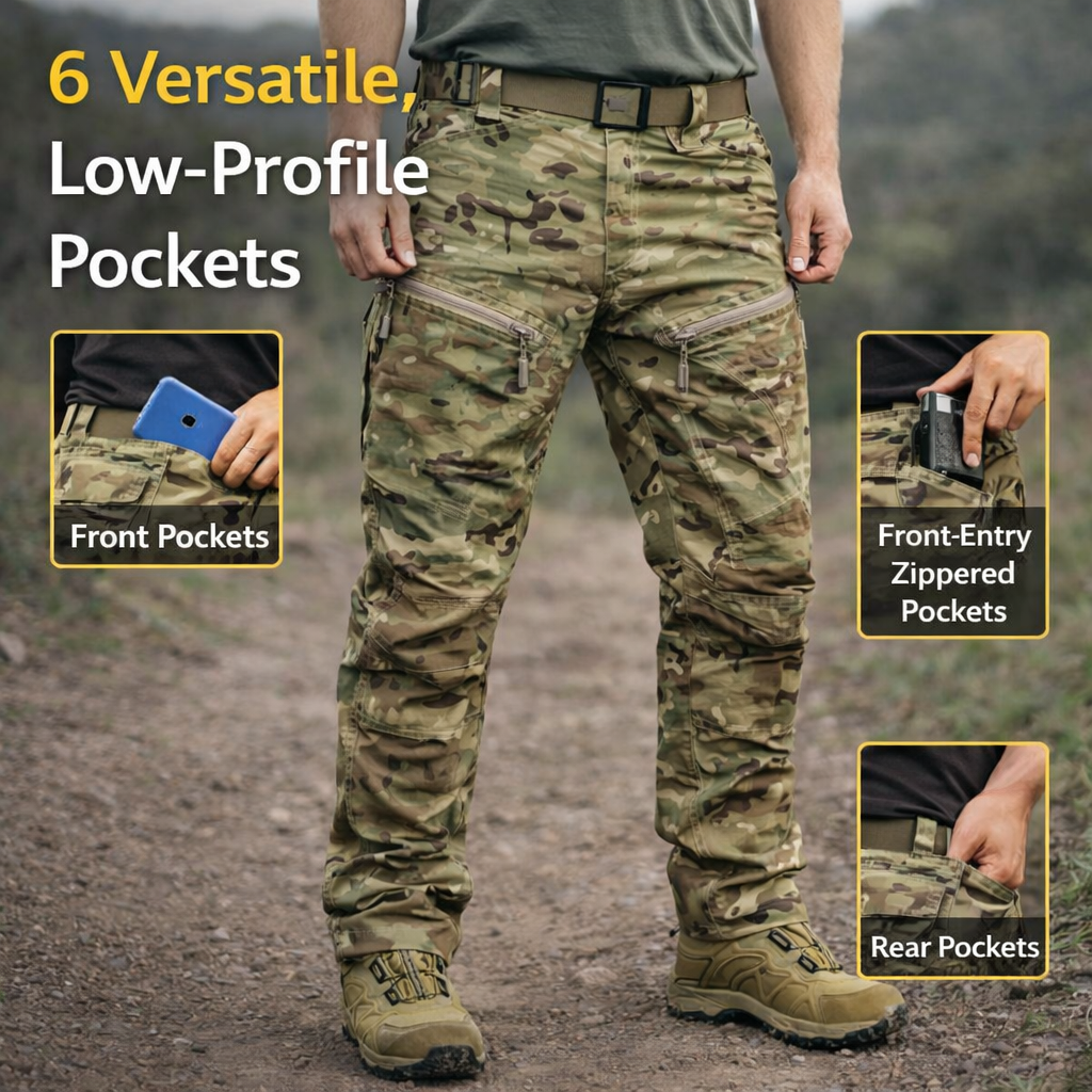 Men’s Waterproof Tactical Multicam Trousers | Built for Comfort, Durability & Flexibility