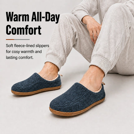 Winter Warm Slippers with Fleece Lining – Unisex