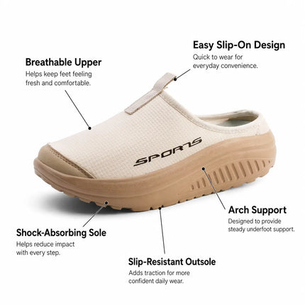 Women's Orthopedic Slip-On Closed Toe Slippers