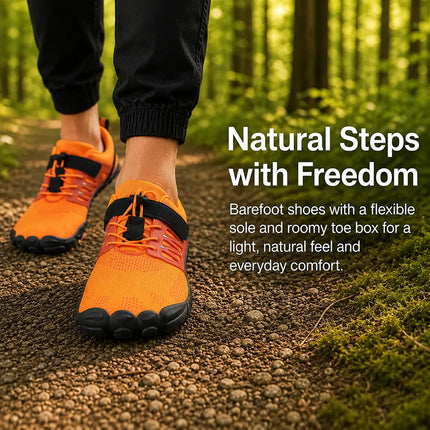 Lightweight Orthopedic Barefoot Shoes with Wide Toe Box – Unisex Flexible Comfort Walking Shoes