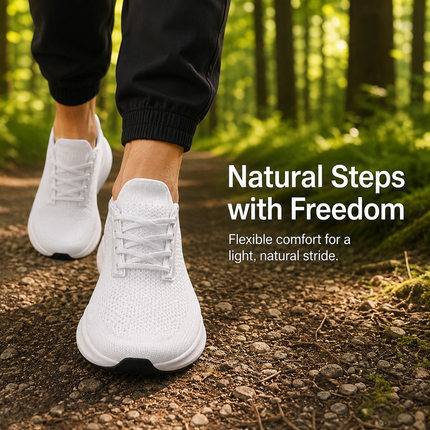 Wide Toe Box Comfort Walking Shoes – Lightweight & Non-Slip – Unisex