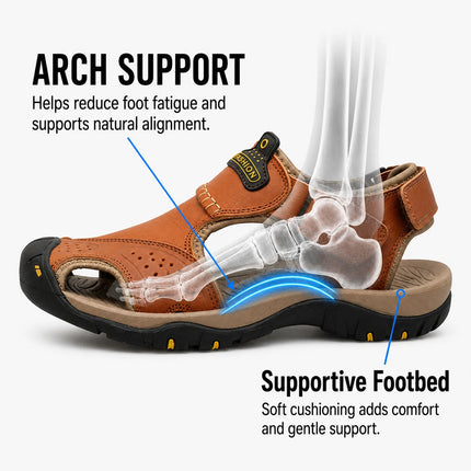 Men’s Extra Wide Toe Orthopedic Sandals with Adjustable Straps