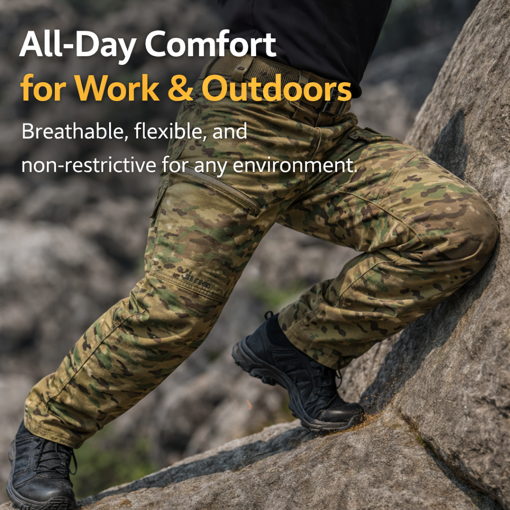 Men’s Waterproof Tactical Multicam Trousers | Built for Comfort, Durability & Flexibility