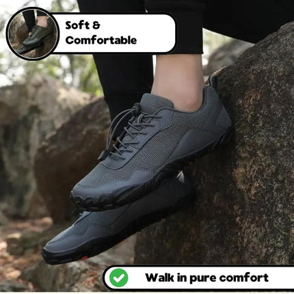 Orthopedic Barefoot Wide Toe Box Hiking Shoes | Non-Slip Outdoor Walking Trainers - Unisex