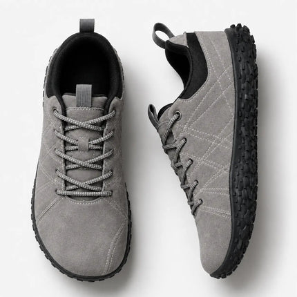Orthopedic Suede Barefoot Hiking Trainers | Wide Toe Box Walking Shoes - Unisex