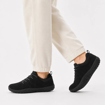 Orthopedic Suede Barefoot Hiking Trainers | Wide Toe Box Walking Shoes - Unisex