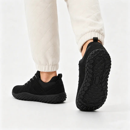 Orthopedic Suede Barefoot Hiking Trainers | Wide Toe Box Walking Shoes - Unisex