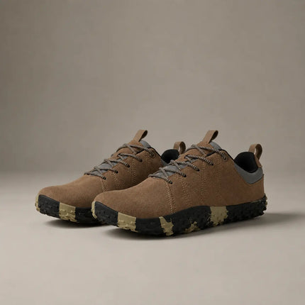 Orthopedic Suede Barefoot Hiking Trainers | Wide Toe Box Walking Shoes - Unisex