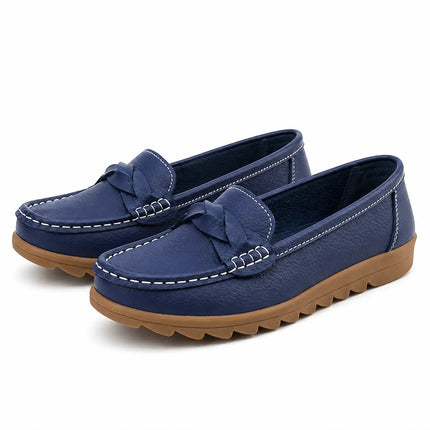 Women’s Orthopedic Slip-On Loafers | Soft Leather Walking Shoes