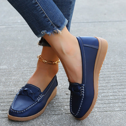 Women’s Orthopedic Slip-On Loafers | Soft Leather Walking Shoes