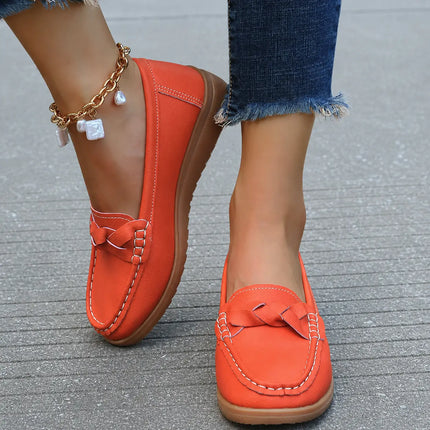 Women’s Orthopedic Slip-On Loafers | Soft Leather Walking Shoes