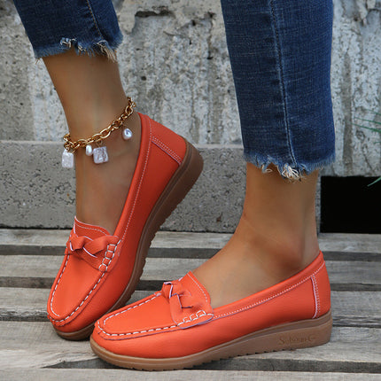 Women’s Orthopedic Slip-On Loafers | Soft Leather Walking Shoes