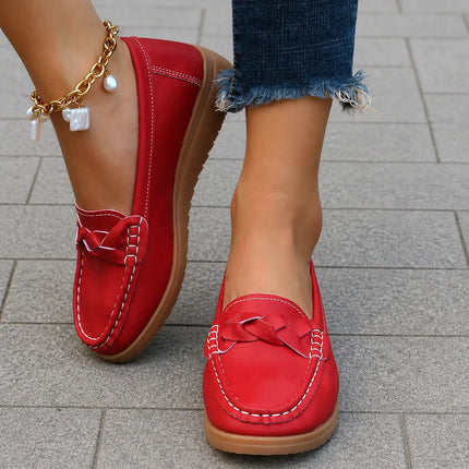 Women’s Orthopedic Slip-On Loafers | Soft Leather Walking Shoes