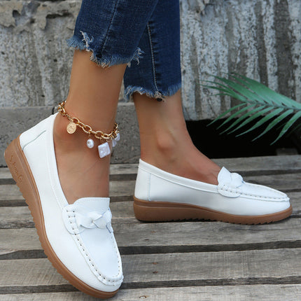 Women’s Orthopedic Slip-On Loafers | Soft Leather Walking Shoes