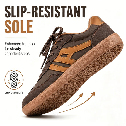 Women’s Orthopedic Suede Trainers | Non-Slip Comfort Walking Shoes