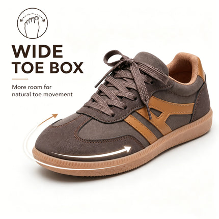 Women’s Orthopedic Suede Trainers | Wide Fit Comfort Shoes