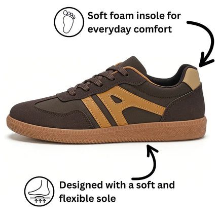 Women’s Orthopedic Suede Trainers | Wide Fit Comfort Shoes