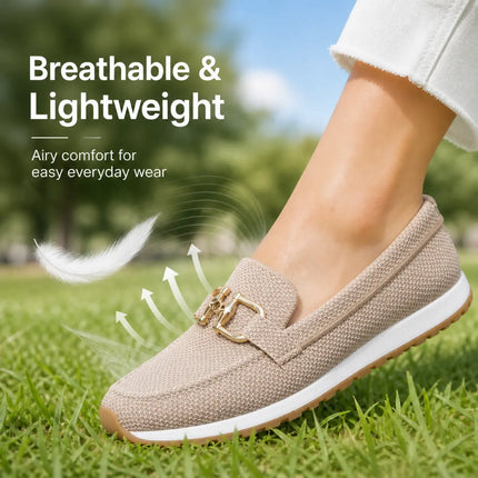 Women’s Wide Fit Orthopedic Loafers | Slip-On Comfort Shoes