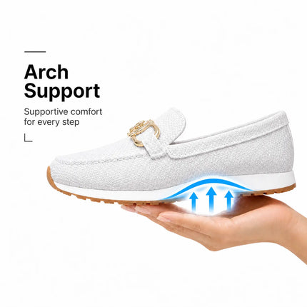 Women’s Wide Fit Orthopedic Loafers | Slip-On Comfort Shoes