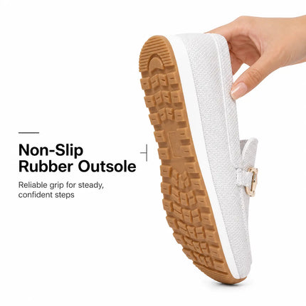 Women’s Wide Fit Orthopedic Loafers | Slip-On Comfort Shoes