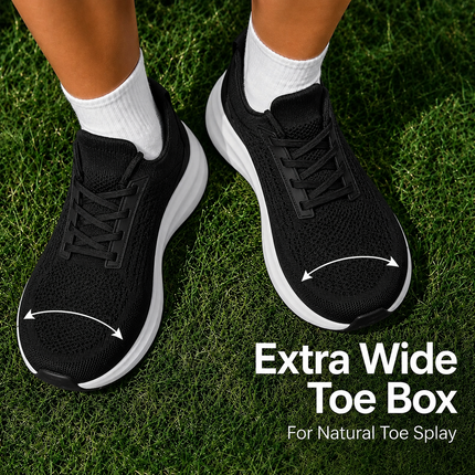 Wide Toe Box Comfort Walking Shoes – Lightweight & Non-Slip – Unisex
