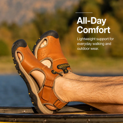 Men’s Extra Wide Toe Orthopedic Sandals with Adjustable Straps