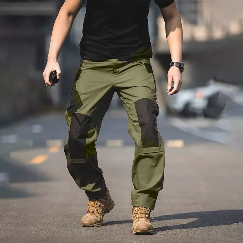 Men's Urban Cargo Pants Waterproof Ripstop Tactical Trousers