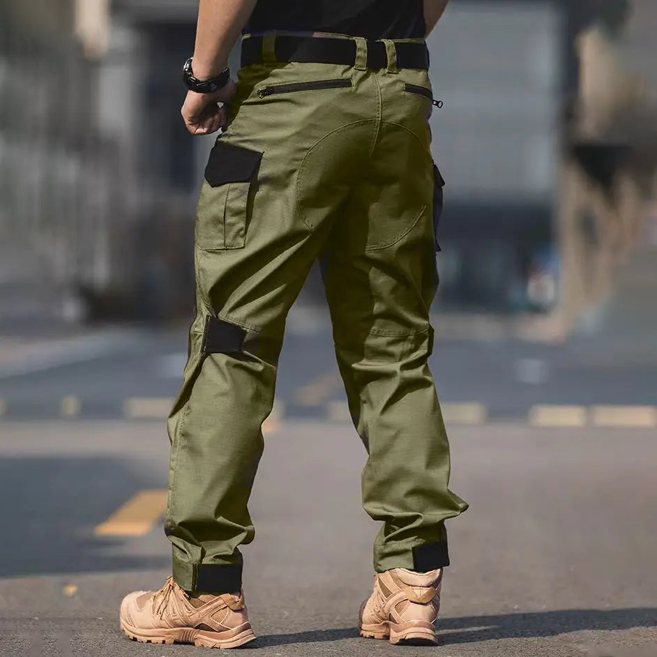 Men's Urban Cargo Pants Waterproof Ripstop Tactical Trousers