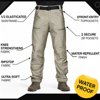 Men’s Outdoor Tactical Waterproof Cargo Trouser